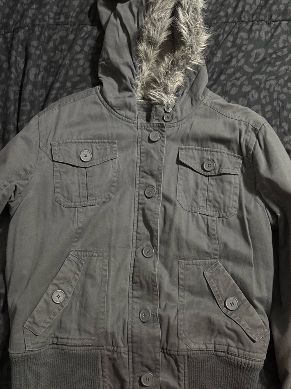 Women's Hooded Jacket in Gray